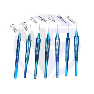 คีมผ่าตัดตาชนิดใส่ในช่องตา 25G/20G สำหรับการผ่าตัดกระจกตาและเยื่อแก้วตา ทำจากไทเทเนียม ขนาด 140 มม. แบบตรงและแบบโค้ง ราคาต่อชิ้น - Product Image 5