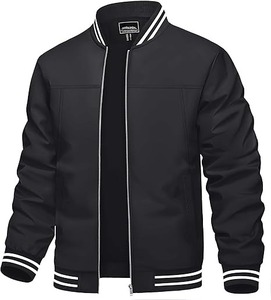 Vestes d'université légères pour hommes professionnels hiver manteaux rembourrés chauds diamant matelassé conception col montant vol Bomber Style - Product Image 5