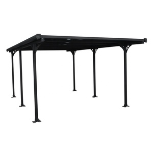 Abri de voiture en aluminium <span class=keywords><strong>avec</strong></span> revêtement en poudre à <span class=keywords><strong>toit</strong></span> <span class=keywords><strong>plat</strong></span> 10x16 <span class=keywords><strong>avec</strong></span> certificats CE Reach BSCI QMI Sedex ISO - Product Image 5