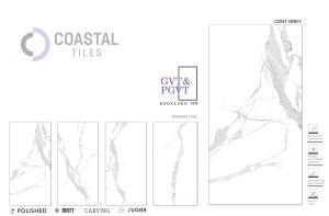 CENT GREY Carreaux vitrifiés émaillés classiques modernes en brique réfractaire 600x1200MM / 24X48 Carreaux de qualité supérieure AAA + - Product Image 3