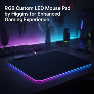 Tappetino per Mouse LED RGB Personalizzato di Higgins per un'Esperienza di Gioco Migliorata - Product Image 3