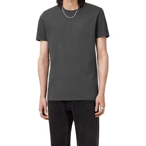 2025 haute qualité surdimensionné mode doux coton plaine T-shirt nouveau Style col rond en gros Logo personnalisé T-shirt - Product Image 3