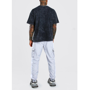 2025 mejor calidad Pakistán fabricante camiseta OEM servicio ácido lavado Camiseta cuello redondo manga corta hombres camisas microfibra Oem - Product Image 2