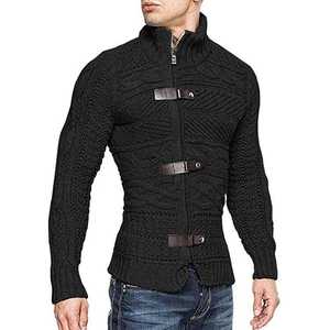 Suéter de Cuello Alto para Hombre, Clásico para Invierno, Jersey 100% Algodón, Suave, Cálido, Ligero, Elegante y Moderno - Product Image 3