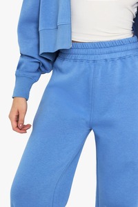 Vente en gros de pantalons de jogging évasés pour femmes 100% coton pantalons baggy confortables et respirants pantalons de survêtement à jambes droites larges pour femmes - Product Image 6