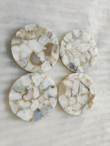 Dessous de verre ronds en silicone de couleur personnalisée avec design industriel, tapis de table de cuisine en résine fait main de qualité supérieure, style luxueux - Product Image 6