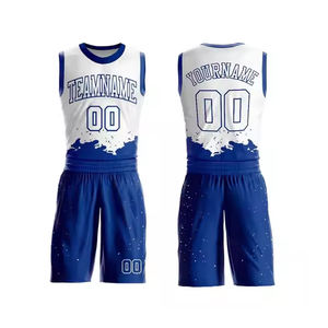 Ensemble d'uniformes de basket-ball pour hommes personnalisés de qualité supérieure maillot et short de sport respirants à séchage rapide réversibles par sublimation pour vêtements d'équipe - Product Image 1
