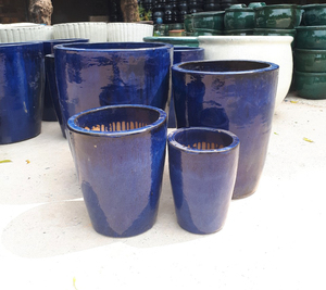 Vintage Atlantis grands Pots de fleurs en céramique pour extérieur bulle d'argile émaillée décor de jardin jardinière ensemble pour pépinière maison Pot extérieur - Product Image 6