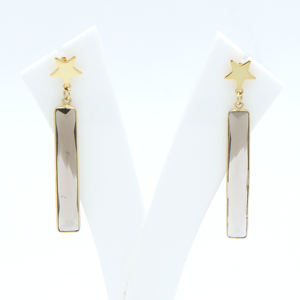 Pendientes colgantes de latón de moda DUA, joyería de boda hecha a mano chapada en oro de 18 quilates para mujer - Product Image 2