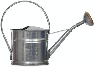 Arrosoir en métal blanc avec poignée en cuivre Design durable pour l'entretien des plantes de jardinage Outil d'arrosage de jardin à usage intérieur et extérieur - Product Image 2