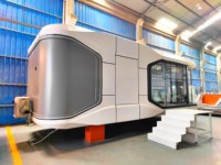 Capsule spatiale extérieure haut de gamme, maison capsule, cabine modulaire préfabriquée, conception à haute stabilité pour les hôtels, les camps de luxe et les centres de villégiature