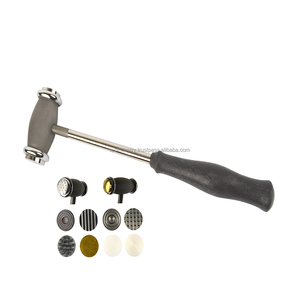 Ensemble de marteaux de bijoux en métal interchangeables de 12 pièces avec têtes de texturation multi-faces pour le travail des métaux et l'artisanat de bijoux - Product Image 1