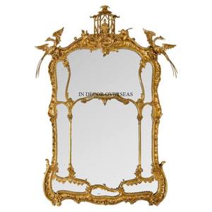 Métal résistant enduit de poudre de couleur blanche fait Look attrayant cadre de concepteur Unique miroir de sol fournitures de décoration de la maison - Product Image 2