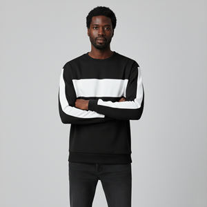 Sudadera de Invierno para Hombre, 100% Algodón, Estilo Oversize, Lavado a la Piedra, Dos Tonos, con Logotipo Bordado Personalizado, Estilo Hip Hop Básico, Gran Venta - Product Image 2