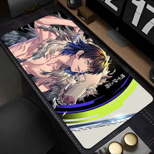 XXL Demon Slayer Inosuke Hashibira <b>Mouse</b> Mat Waterproof Square Heated Gaming Playmat with Wireless Charging Feature - Product Image 5