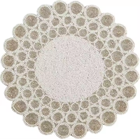 Set de table brodé personnalisé Falah International, design élégant et exclusif, vente en gros, 13x13 pouces, set de table perlé pour table à manger
