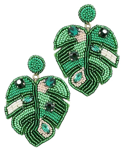 Pendientes colgantes de árbol de Navidad con cuentas de semillas multicolores hechos a mano para mujeres y niñas, tachuelas de moda de glowin fashion - Product Image 3