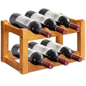 Multifunction <strong>Wine</strong> Rack Wood <strong>Wine</strong> Storage Racks Countertop Acacia Wood Foldable <strong>Wine</strong> <strong>Bottle</strong> Stand <strong>Holder</strong> Display Shelf - Product Image 3