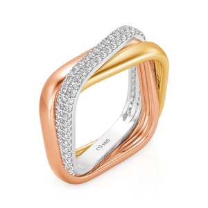 แหวนแต่งงานเจลิยา เจโลมิทริกซ์ รุ่นทรินิตี้ - แหวนเพชรสำหรับผู้หญิง - Product Image 2