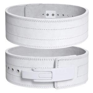 Ceinture en cuir de vachette 4 \ "de 10mm d'épaisseur pour l'haltérophilie Ceinture à boucle à levier en cuir de luxe avec logo personnalisé - Product Image 3