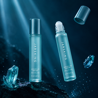 Flacon roll-on en verre fin 20 ml mat couleur pop pour marque de parfum de niche, identité de marque, marque privée