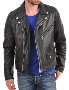 Veste en cuir imperméable écologique en toile pour homme sur mesure Doublure douce Printemps Taille XS Hiver Vêtement d'extérieur universitaire - Product Image 1