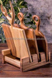 Tabla de Cortar Rectangular Hecha a Mano de Madera de Acacia Sólida de Grado Duradero, Ecológica, Apta para Lavavajillas, Grosor Personalizado, Venta al por Mayor Inteligente - Product Image 2