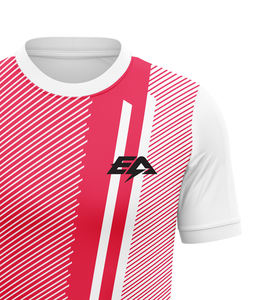 Conjunto de uniforme de fútbol de alta calidad personalizado unisex, camiseta de poliéster de sublimación rápida, pantalones cortos, camiseta de fútbol profesional con nombre en stock - Product Image 4