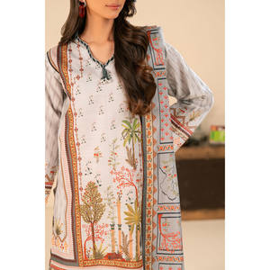 ชุดสูทคัตตาร์พิมพ์ลาย 3 ชิ้นสำหรับผู้หญิง พร้อมผ้าคลุมไหล่ รุ่น SD-52214 - Product Image 3