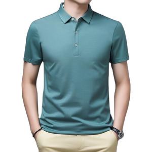 Nouvel an meilleure qualité Polo T-Shirt pour hommes 100% coton Logo personnalisé surdimensionné vente chaude bas quantité minimale de commande vente en gros OME qualité d'exportation - Product Image 3
