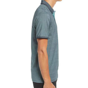Polo jacquard décontracté pour homme de qualité supérieure, manches courtes, respirant, en coton et maille, pour le golf et les affaires, coupe ajustée - Product Image 2