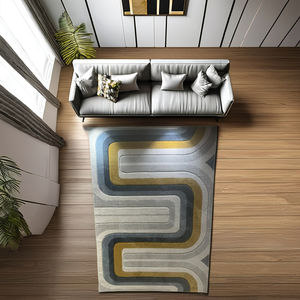 Ensemble de tapis de jute de salon de grande taille fabriqués à la machine, tapis antimicrobiens réversibles et très durables conçus en stock - Product Image 6