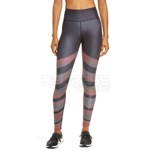 Pantalones de Yoga de entrenamiento deportivos de cintura alta personalizados al por mayor para mujer 100% algodón y poliéster suave Casual gimnasio Fitness Leggings - Product Image 2