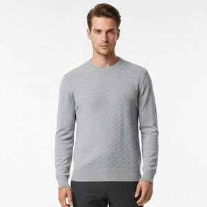 Suéteres de Lana Cálidos para Hombre, Fabricante OEM, Logotipo Frontal, Anti-Pilling, Anti-Arrugas, Moda de Invierno, Proveedor de Alta Calidad - Product Image 5