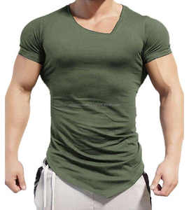 Venta al por mayor personalizado 100% algodón/bambú/fibra hombres camisetas lisas estilos casuales su marca logotipo sublimación impresión hombres camiseta - Product Image 5