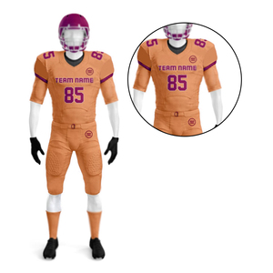 Coloré respirant hommes portent sport entraînement uniforme ensemble football américain hauts maillot de football américain hommes - Product Image 4