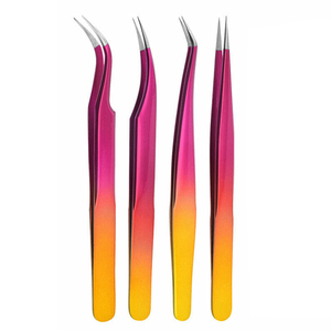 Lash Essentials de alta calidad eleva tu apariencia con logotipo personalizado Extensiones de precisión Pinzas para pestañas - Product Image 1