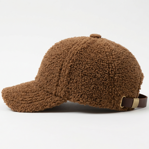Custom Baseball <b>Cap</b> Blank Hat for <b>Winter</b> Outdoor Wear Adjustable Leather Back Closure Low MOQ High Quality - Product Image 2