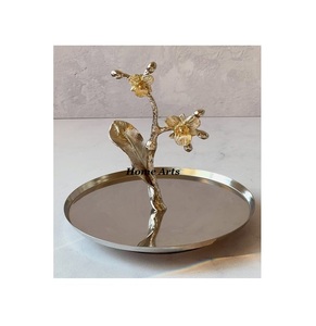 2 Tier Aluminium <b>Cake</b> Dessert <b>Stand</b> Customized Size And Shape <b>Cake</b> Fruits <b>Stand</b> With Bestest Quality - Product Image 3