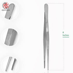 Pince chirurgicale manuelle de haute qualité en acier inoxydable de 8 pouces, à pointe dentelée, pour tissus, kit hospitalier - Product Image 5