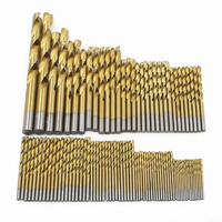 Jeu de 99 forets hélicoïdaux HSS métriques 1,5-10 mm, revêtement titane, queue à changement rapide 118 degrés pour projets de bricolage sur bois, métal, plastique