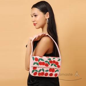 Borsa da donna ispirata al Designer | Borsa di tendenza ricamata a mano artigianale - Product Image 4
