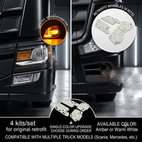 Kit de conversion de feux de coin LED pour camion DAF XF 2017-2021, modules DRL, ambre, feux de grille avant LED pour camion