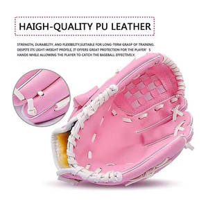 Gants de baseball en cuir Offres Spéciales vente en gros d'équipement de sport de 12.5 pouces gants de baseball d'entraînement de receveur en cuir Pu - Product Image 6