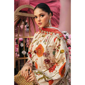 Colección Eid 2025 de Maria B, MPT-2607-A-TC-1268, Blusa de Chifón, Colección Primavera/Verano - Product Image 4