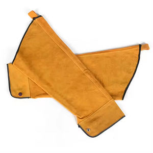 Manches de soudage en cuir fendu de vache résistant à la chaleur Protection contre l'incendie vêtements de travail manches de soudeur de sécurité manches de travail longues anti-coupure - Product Image 5