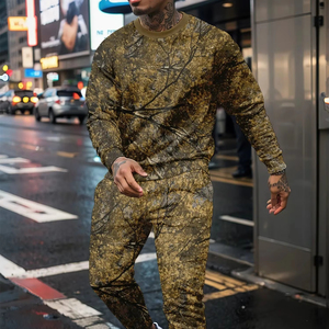Jungle Camouflage 3D Printed <b>Long</b> <b>Sleeve</b> <b>Man</b> 2 Piece Set Oversized <b>Tops</b> Basketball Streetwear Casual Tracksuit for Male <b>Men's</b> - Product Image 6