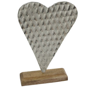 Vente chaude Décor De Table Logo Ornement De Noël Forme De Coeur De Noël Avec Support En Bois De Noël Pour La Décoration De La Maison De Fête - Product Image 5