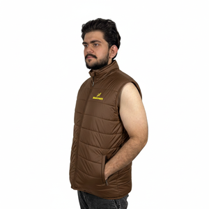 Gilet matelassé épais et chaud, personnalisé, formel, à capuche, respirant, multi-poches, sans manches, grande taille, veste matelassée pour homme - Product Image 3