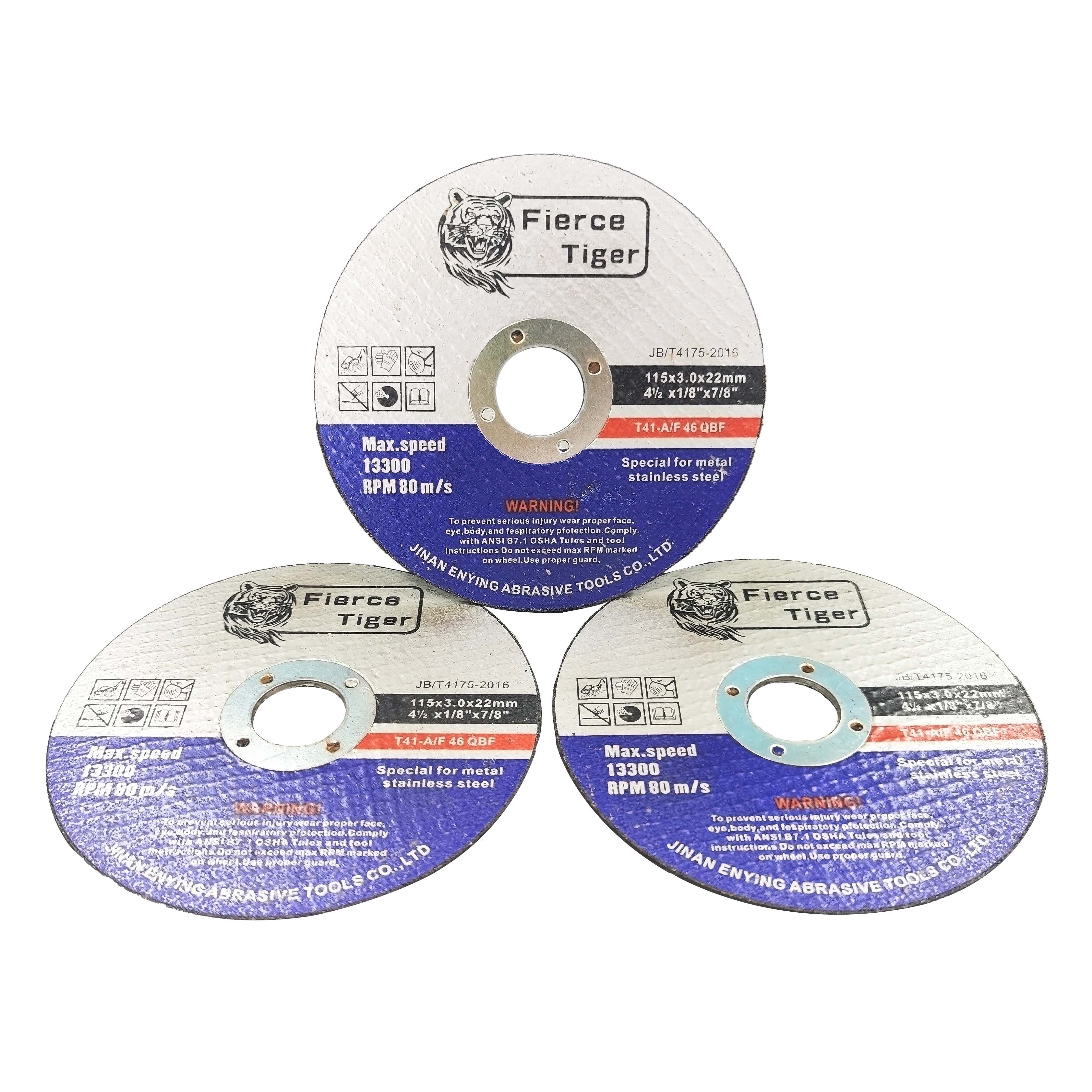 Special Offer 4.5in 115*1,2*22mm Cutting Disc Polishing Pad Enying Tiger Head Trademark Abrasive Disc Metal Cutting Disc Wheel